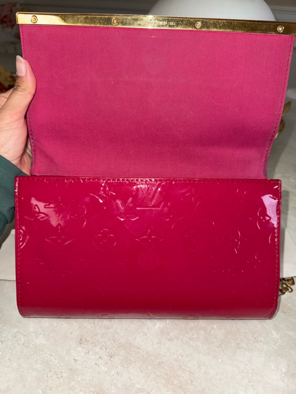 Louis Vuitton Ana Monogram Vernis Leather Raspberry bag - Picture 11 of 13